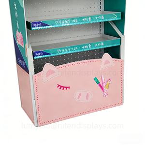 ชั้นวางสินค้าแบบตั้งพื้นสำหรับโปรโมชั่นในซูเปอร์มาร์เก็ต ทำจากโลหะแบบเพ็กบอร์ด พร้อมชั้นวางพีวีซี สำหรับผลิตภัณฑ์สุขอนามัยสำหรับผู้หญิง - Product Image 6