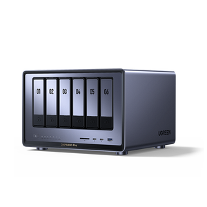 NAS de bureau DXP6800 Pro à 6 baies, processeur I5 1235u 10 cœurs, 8 Go de RAM DDR5, SSD 128 Go, 2 * 10GbE, 2 * emplacements M.2 NVMe, stockage réseau 8K - Product Image 1
