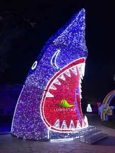 Décoration de célébration du festival 2025 Baleine, requin, affichage d'éclairage en forme de dinosaure Décoration extérieure - Product Image 2