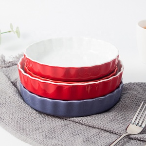 <span class=keywords><strong>Teglia</strong></span> per Quiche in Ceramica Personalizzata da 6,3 e 7 Pollici, Stampo per Torta in Porcellana Rotondo - Product Image 5