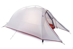 Extérieur 1-2 personnes quatre saisons une chambre Trigone/V-type sol clou UV imperméable Polyester famille léger Camping tente - Product Image 5