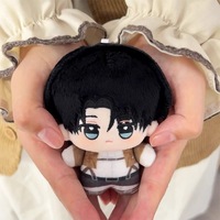 Muñeco de Peluche de Algodón Nunu de 10 cm de Attack Anime Merchandise, Juguete Pequeño de Levi, Colgante, Venta al por Mayor