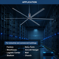 Ventilateurs industriels de plafond haute performance RTFANS 2026 OEM 18FT/20/24FT à grand volume d'air, pour ventilation et circulation d'air, sur mesure