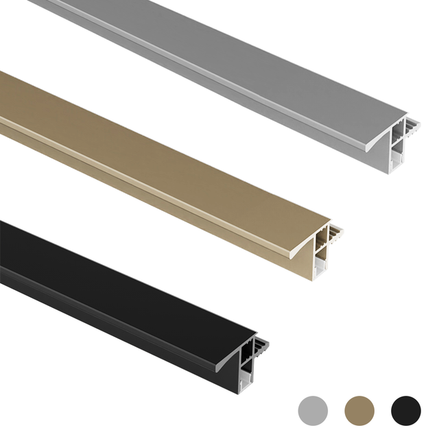Hand-less Hidden Recessed Mounted Aluminium Profile Light Under Cabinet LED Linear Profile for Under Cabinet Lighting