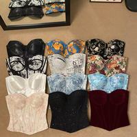 Vente en gros usine – Nouveau corset moulant rétro en maille pour femme, style basique et tendance, idéal pour l'été
