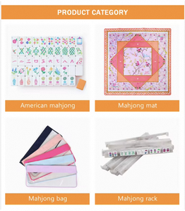 Juego de Mahjong de Lujo Portátil de <span class=keywords><strong>3</strong></span> Capas, Fichas de Mahjong de Acrílico Rosa Estilo Vaquera, para Entretenimiento en Clubes Nocturnos - Product Image 5