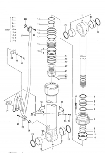 Cylindre de bras et de godet pour excavatrice hydraulique ZAXIS330-3 ZAXIS330LC-3 ZAXIS350LC-3, référence 4638831 4644677 - Product Image 5