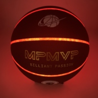 MPMVP Brevet de basket-ball lumineux avec LED Taille de basket-ball laminé 6 Basketball lumineux