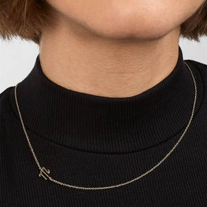 Collana personalizzata oro iniziale 925 in argento Sterling minuscolo alfabeto A-Z ciondoli collana con lettera <span class=keywords><strong>della</strong></span> <span class=keywords><strong>festa</strong></span> <span class=keywords><strong>della</strong></span> <span class=keywords><strong>mamma</strong></span> ciondoli - Product Image 6