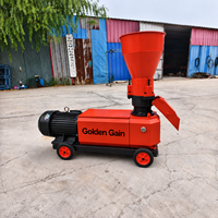 Machine à granulés d'aliments pour animaux Golden Gain 200KG/H pour volailles, poulets, porcs, bovins, moutons, chèvres, élevages