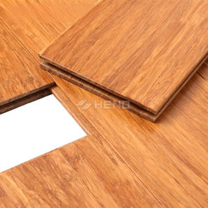 Plancher en bambou massif pour intérieur, plancher en bambou tissé carbonisé, 100% bambou, usine Ecomax - Product Image 3
