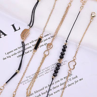 Ensemble 6 Pièces Montre pour Femme Luxe Cuir Analogique Quartz Dame Montre-Bracelet Mode Bracelet Montre Set Femme Relogio Feminino