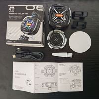 Enfriador de Teléfono Portátil FS05 de 15w con Enfriamiento Rápido, Clip Magnético Trasero, Ventilador de Refrigeración Móvil con Pantalla Digital para Juegos