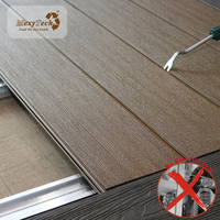 Patio personalizado sin esfuerzo Clip-On Capsulado Co-extrusión Co Cubierta de plástico de madera extruida