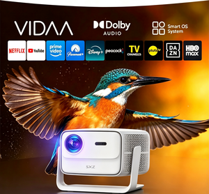 Proyector de Video Inteligente Vidaa-<span class=keywords><strong>TV</strong></span> System Oficial Full HD 1080P, Proyector Digital Wifi para Reuniones Inalámbricas, Cine en Casa 4K con Láser - Product Image 2