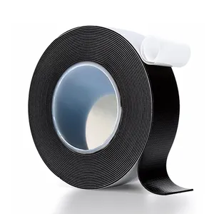 Black Self Fusing Rubber Tape 1 Inch X 33 Feet Self Amalgamating Waterproofing Tape For Pipes Joints And Electrical Repairs