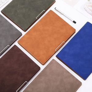 Cuaderno Personalizable A5 de Hojas Sueltas para Negocios, Textura Mate Delicada, Opción de Tela de Cuero PU, Encuadernación Cosida a Caballete para Imprimir Logotipos - Product Image 2