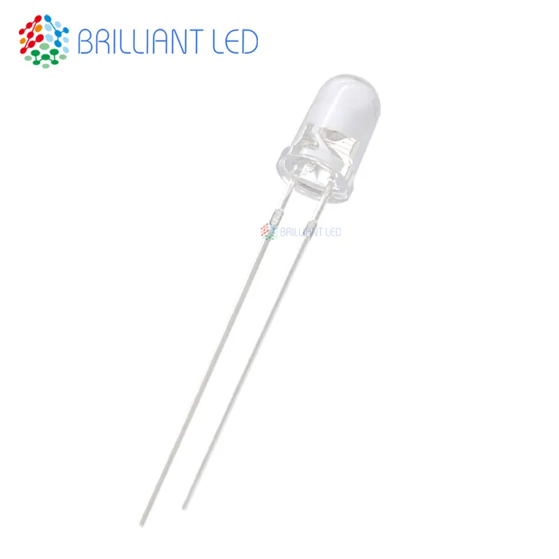 Hersteller-spot-LED-Lichtsperre mit direktem Einbau von LED-Lichtsperre 5 mm weißes Licht kurzer Fuß F5 weißes Haar weiß