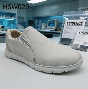 ZYF, Zapatos de Seguridad Antibacterianos Blancos/Negros de Fácil Acceso para Inspección de Medicamentos, Minimizan la Fatiga, Zapatos de Trabajo con Suela Antideslizante, Populares en EE. UU. HSW030 - Product Image 6