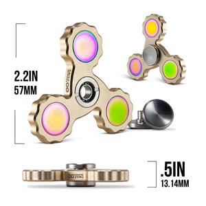 Riple-gear <span class=keywords><strong>Spinner</strong></span>-Hàng không vũ trụ nhôm & thép không gỉ lai <span class=keywords><strong>Fidget</strong></span> đồ chơi, lớp phủ màu 3D cho người lớn/trẻ em - Product Image 4