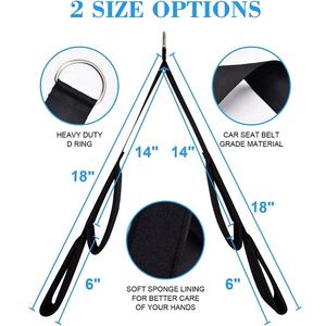 Wellshow สายคล้องคอ Sport <span class=keywords><strong>Tricep</strong></span>,เชือกดึงลงสำหรับโรงยิมที่บ้าน - Product Image 2