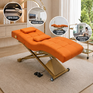 Cama de Belleza Eléctrica de Lujo con Curva en S para Extensiones de Pestañas, Spa Facial, Mesa de Masaje, Clínica Estética - Product Image 5