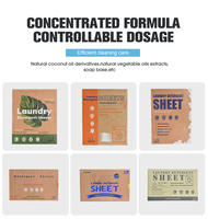 Feuilles de lessive écologiques, tablettes de lessive, feuilles de détergent pour le linge