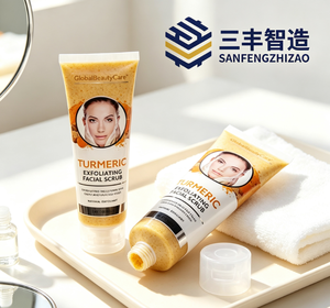 หลอดบีบพลาสติกสีขาวพิมพ์ลายตามสั่ง พร้อมฝาปิดแบบพลิก สำหรับสครับและผลิตภัณฑ์ทำความสะอาดผิวหน้า - Product Image 6