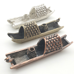 <span class=keywords><strong>Creativa</strong></span> de Mano tallada pequeño barco forma de Metal incienso insertar hogar incienso herramienta Accesorios - Product Image 6