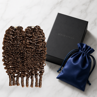 Extensions de cheveux au crochet 100 % naturelles, bouclées birmanes, 100 g, pour tresses, plumes de cheveux humains, fournisseur en gros