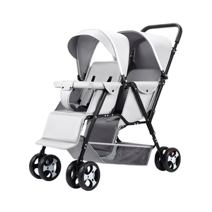 <span class=keywords><strong>2025</strong></span> Hot Bán Linen Xe đẩy em bé với Tám bánh xe Twin pushchair thiết kế cho phép ngồi và nằm xuống - Product Image 1