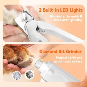 Coupe-ongles automatique rechargeable 2-en-1 amélioré 2026 pour animaux de compagnie, en plastique durable et écologique, outil de toilettage personnalisable, best-seller - Product Image 5