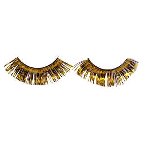 Lila, Grün und Gold Karneval Wimpern-Paar für festliche Feiern - Product Image 3