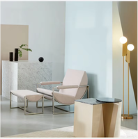 Lampe sur pied LED moderne avec cadre en métal doré de style nordique pour la décoration du salon et de la chambre