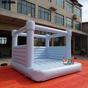 Vente flash : château gonflable bleu pastel, maison de rebond, PVC/vinyle, 10x10 pieds, installation facile, château <span class=keywords><strong>pas</strong></span> <span class=keywords><strong>cher</strong></span> pour événements - Product Image 3