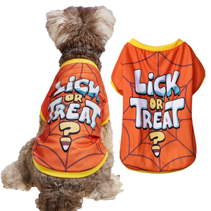<strong>Funny</strong> Halloween Monster Pumpkin Puppy Small Dog Pet <strong>Clothes</strong> Comfortable Halloween Shirt for Small Dogs - Product Image 5