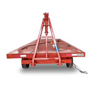 Atölye ağır taşıma arabası malzeme taşıma için dört tekerlekli direksiyon dorse transferi lojistik platformu çekme römork - Product Image 2