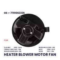 Moteur de ventilateur de chauffage pour RENAULT CLIO MK3 TWINGO NISSAN MICRA MK3 NOTE MK1