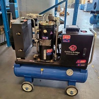 Compresseur d'air à vis IP55 120L 70L 220V 4KW 380V 3 phases refroidi par air stationnaire Style lubrifié rentable