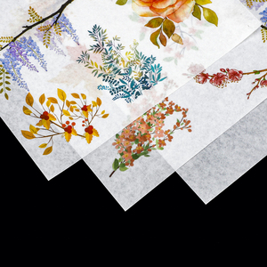 Máy in phun có thể in mờ Truy Tìm 8.5x11 <span class=keywords><strong>A4</strong></span> Washi giấy gạo dính Sticker tấm với rõ ràng nhựa ủng hộ cho máy in - Product Image 4