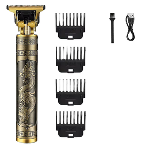 Máquina de Cortar Cabello Eléctrica Vintage Profesional, <span class=keywords><strong>Afeitadora</strong></span> y Recortadora para Hombres, Máquina de Corte de Barba USB - Product Image 1
