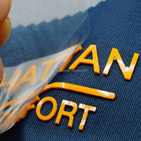 Logo personnalisé en silicone 3D pour transfert thermique sur T-shirt