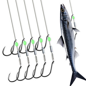 Ensemble <span class=keywords><strong>de</strong></span> pêche Sabiki ALPHA Luminous Mackerel à double hameçon avec fil <span class=keywords><strong>de</strong></span> pêche en eau salée - Product Image 1