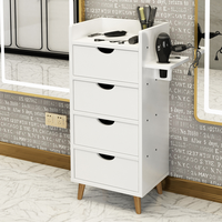 Meuble de Salon Moderne en Bois pour Barbier, Chariot de Rangement Durable à 4 Roues pour Salle de Bain, Maison, Bureau, Utilisation Extérieure - Offre Spéciale Grossiste