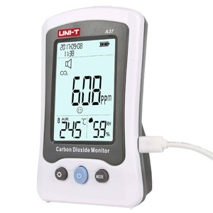 Medidor de CO2 UNI-T A37 |   Detector de Dióxido de Carbono Portátil Original para Monitoreo de la Calidad del Aire Interior - Product Image 1