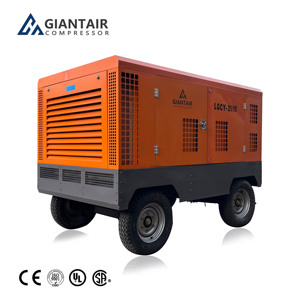 เครื่องเจาะแบบสกรู GIANTAIR 25 บาร์ 31 ลูกบาศก์เมตร/นาที สำหรับงานขุดเหมือง/เจาะบ่อน้ำ แบบเคลื่อนย้ายได้ 25 บาร์ 31 ลูกบาศก์เมตร/นาที - Product Image 5