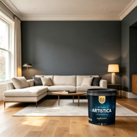 Peinture acrylique liquide à base d'eau Validea Eggshell Dark Base, finition satinée pour murs intérieurs décoratifs, fournisseur d'usine chinoise