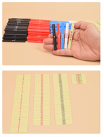 Bâtonnets de comptage et de notation en plastique pour Mahjong, avec conception à longue bande, portables pour les jeux d'échecs et de cartes