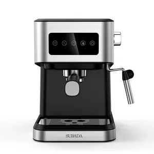 2024 Hogedruk Infuus Koffiezetapparaat 1,5 L Elektrische Koffiemachine Cappuccino 20 Bar Espresso Koffie Met Melkopschuimer