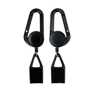 Automatic Retractable Plastic <b>Lighter</b> Holder With Carabiner Buckle Rectangular Simple Design For Storage - Product Image 5